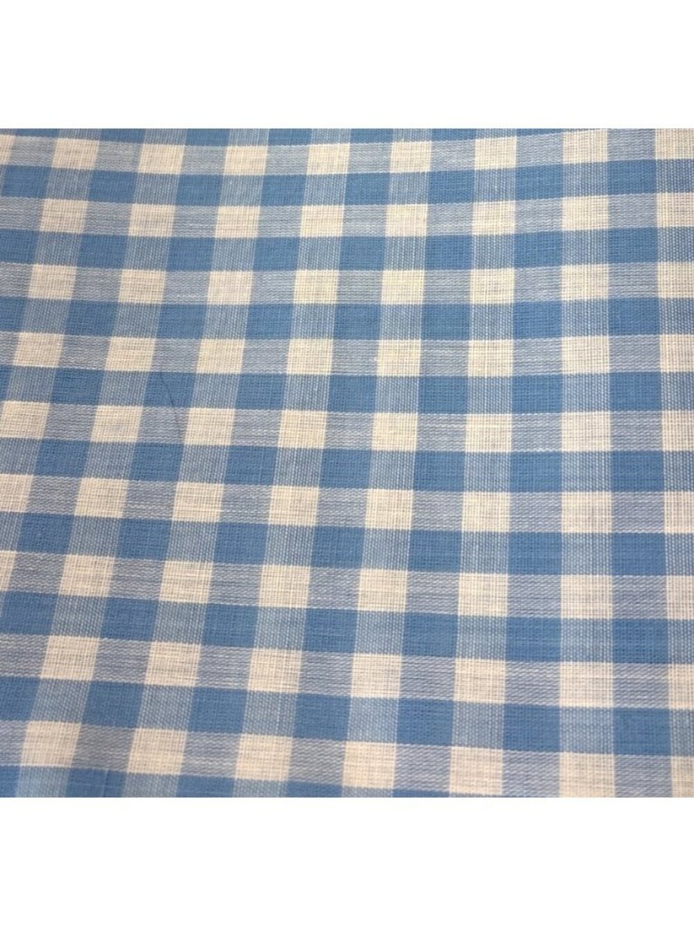 Blue Gingham Cotton Fabric 1/2 yard x 44" Crafting Sewing Projects